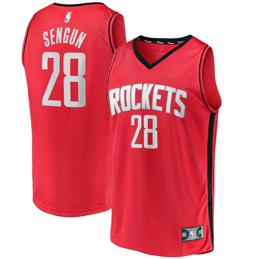 Men Houston Rockets #28 Alperen Sengun Fanatics Branded Red Fast Break Replica NBA Jersey